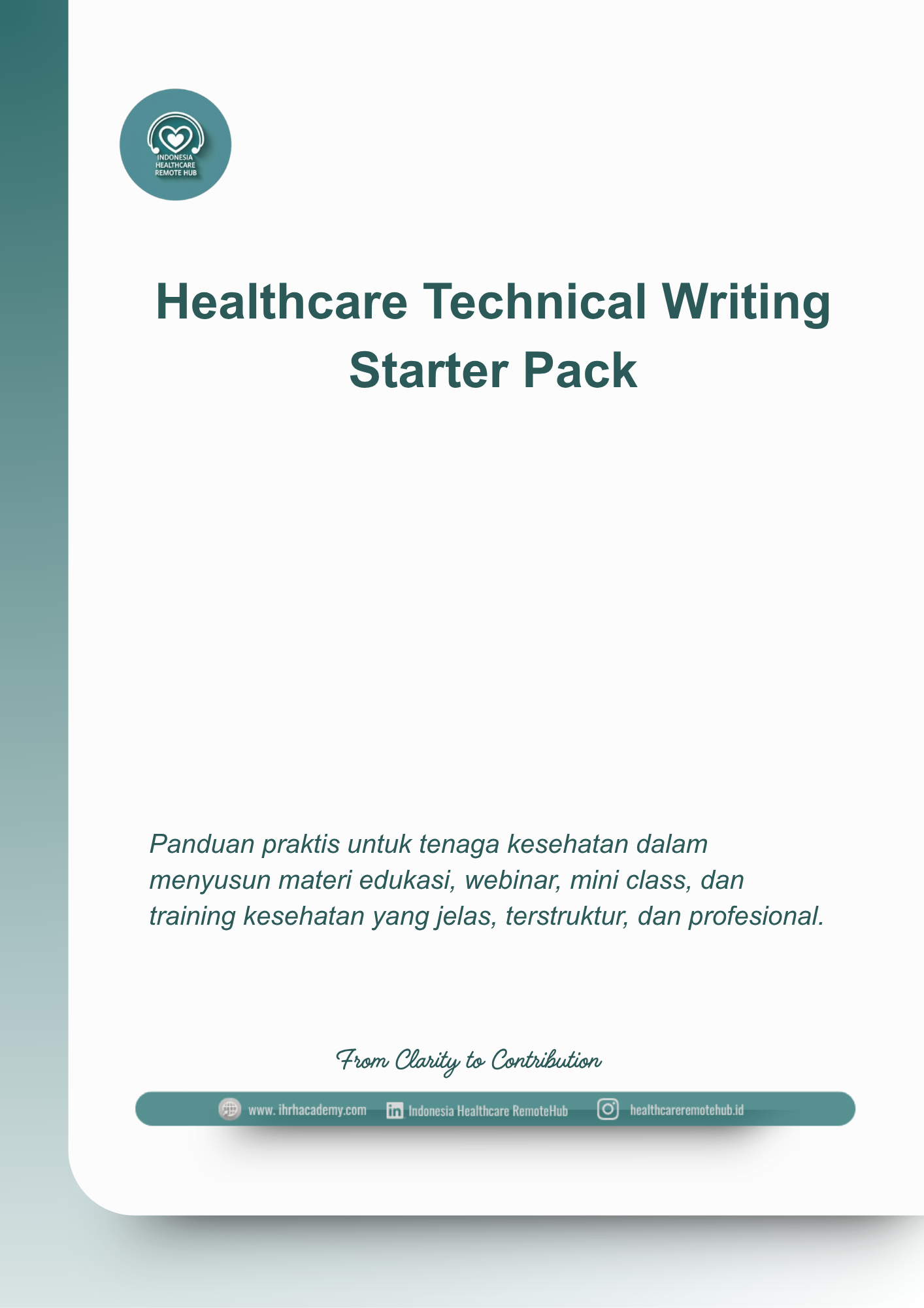 Healthcare Technical Writing Starter Pack