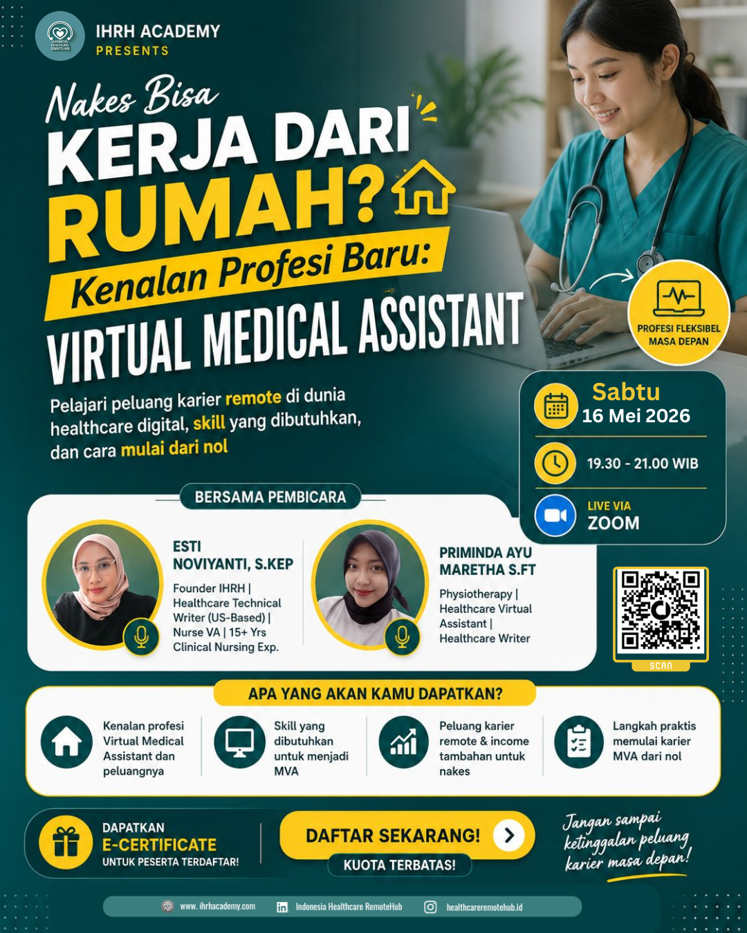 Nakes bisa kerja dari rumah? Kenalan Profesi Baru: Medical Virtual Assistant