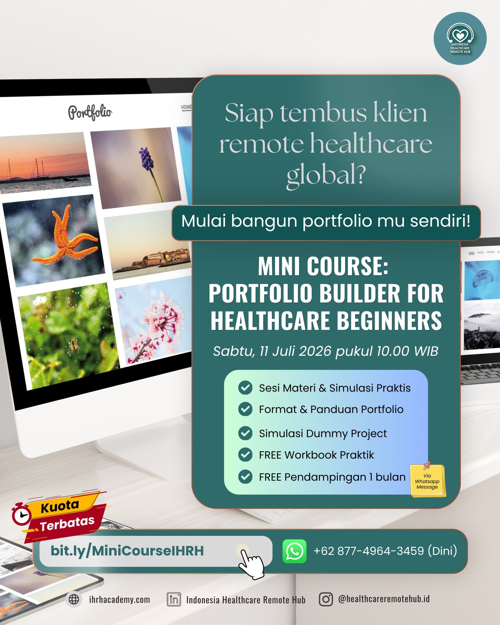 Mini Course: Portfolio Builder For Healthcare Beginners
