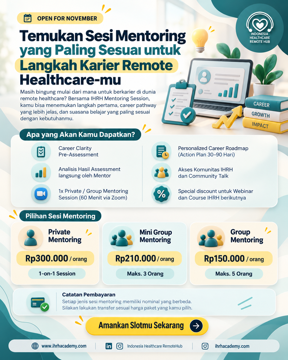 IHRH Remote Healthcare Career Mentoring